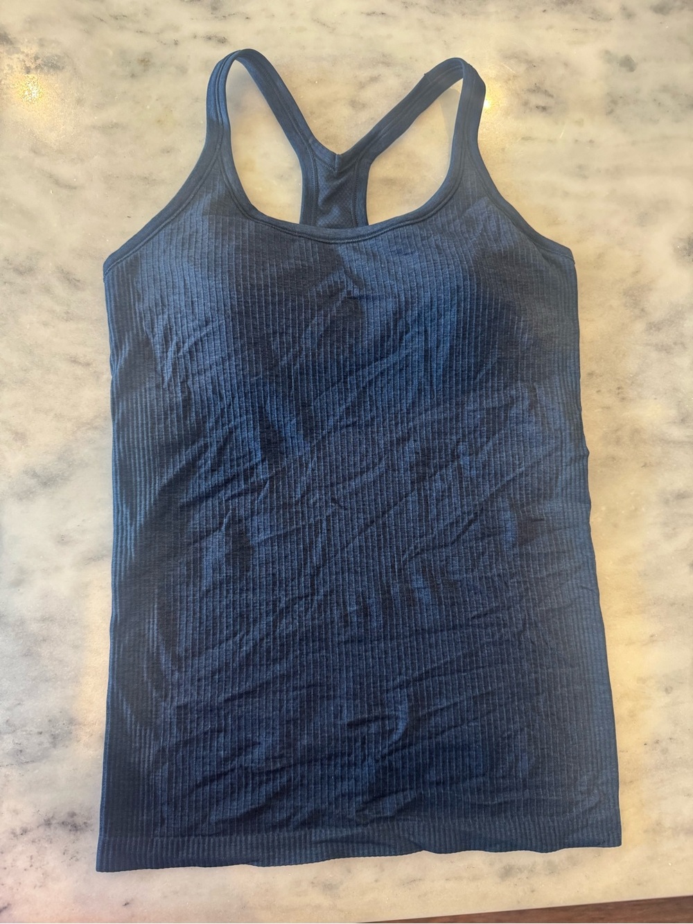 Lululemon Ribbed Racerback Tank Top - Navy